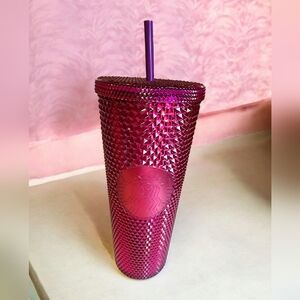 🍇Starbucks Fall 2022 BERRY BLING Studded Tumbler Venti 24oz, Starbucks